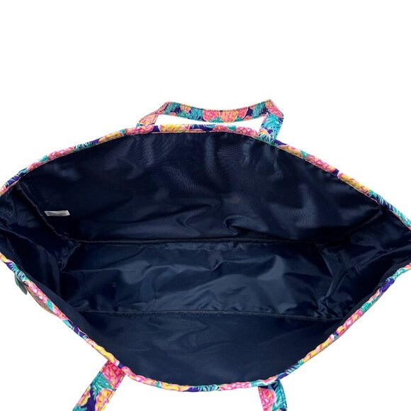 Simply Southern Colorful Preppy Pineapple Print Large Beach/Pool Tote/Carryall - Picture 6 of 7